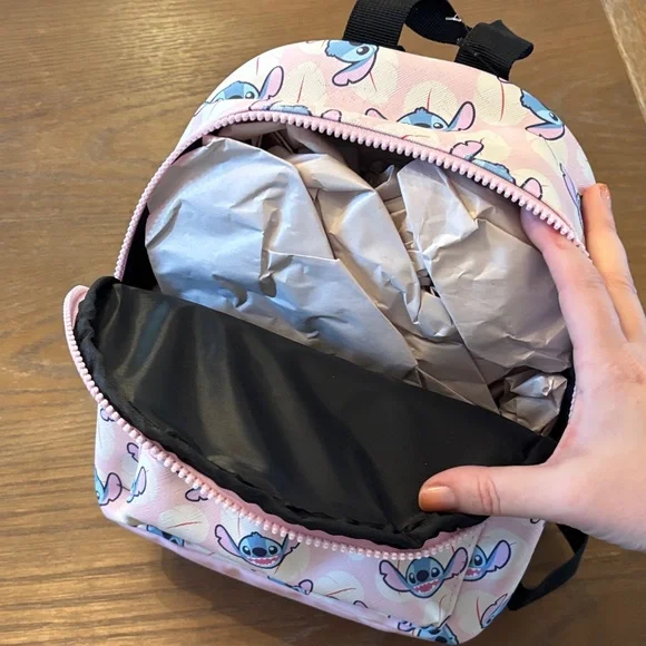 Disney Stitch Kids Backpack - Pink and Blue - Picture 4 of 6